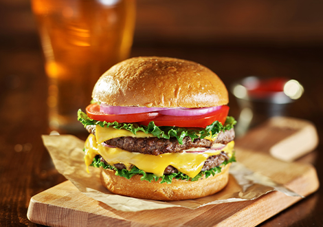 Junction 1 Fish Bar West Bromwich Double Cheeseburger