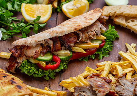 Junction 1 Fish Bar West Bromwich Lamb Doner With Chips